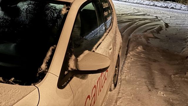 Trotz vereister Straßen ...